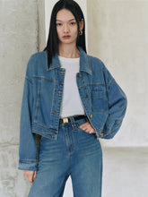 Women's Washed Short Denim Jacket